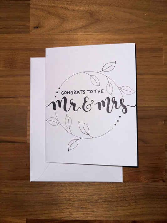 Wedding or Engagement Congrats Greeting Card