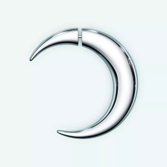 Moon Earring - Silver