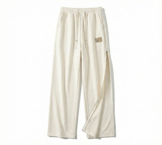 Unisex Easy-On/Off Adaptive Recovery Pants with Side Magnetic Zippers