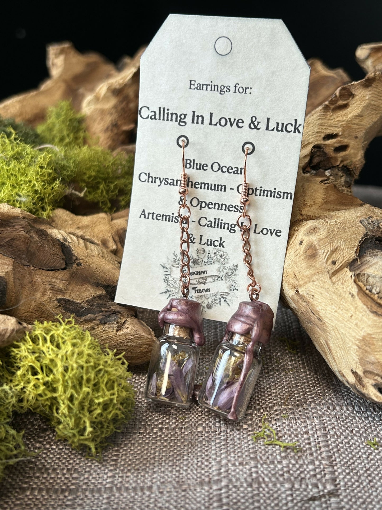 Calling in Love & Luck earrings