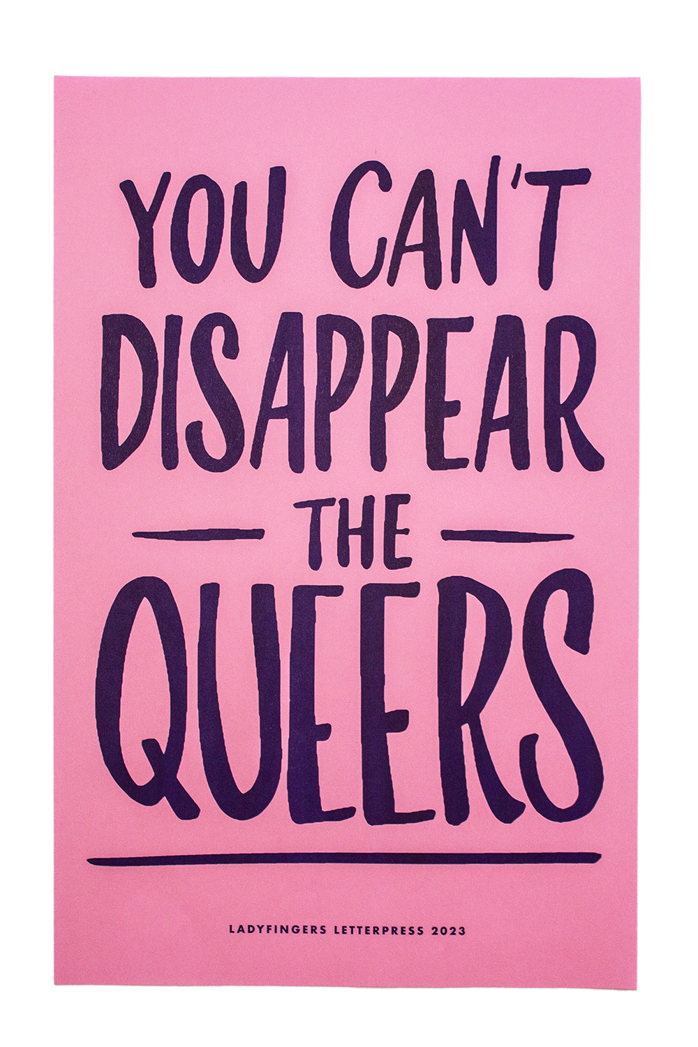 You Can’t Disappear the Queers Protest Posters