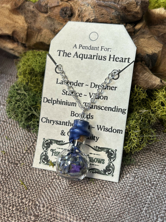 The Aquarius Heart pendant