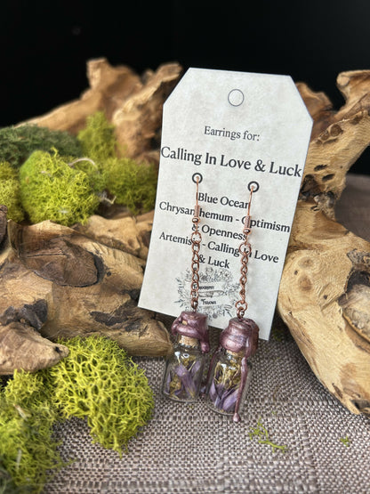 Calling in Love & Luck earrings