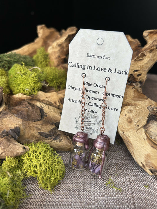Calling in Love & Luck earrings