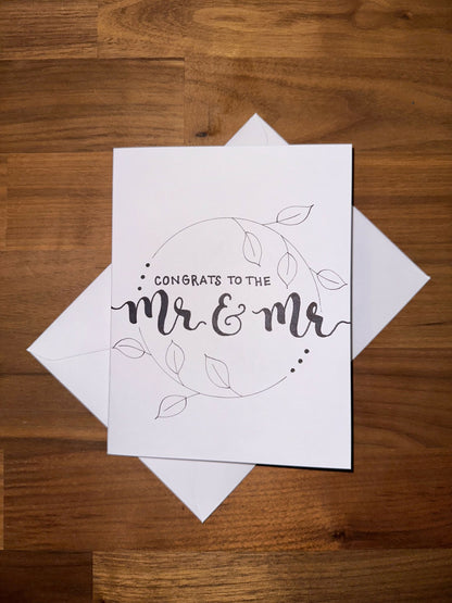 Wedding or Engagement Congrats Greeting Card