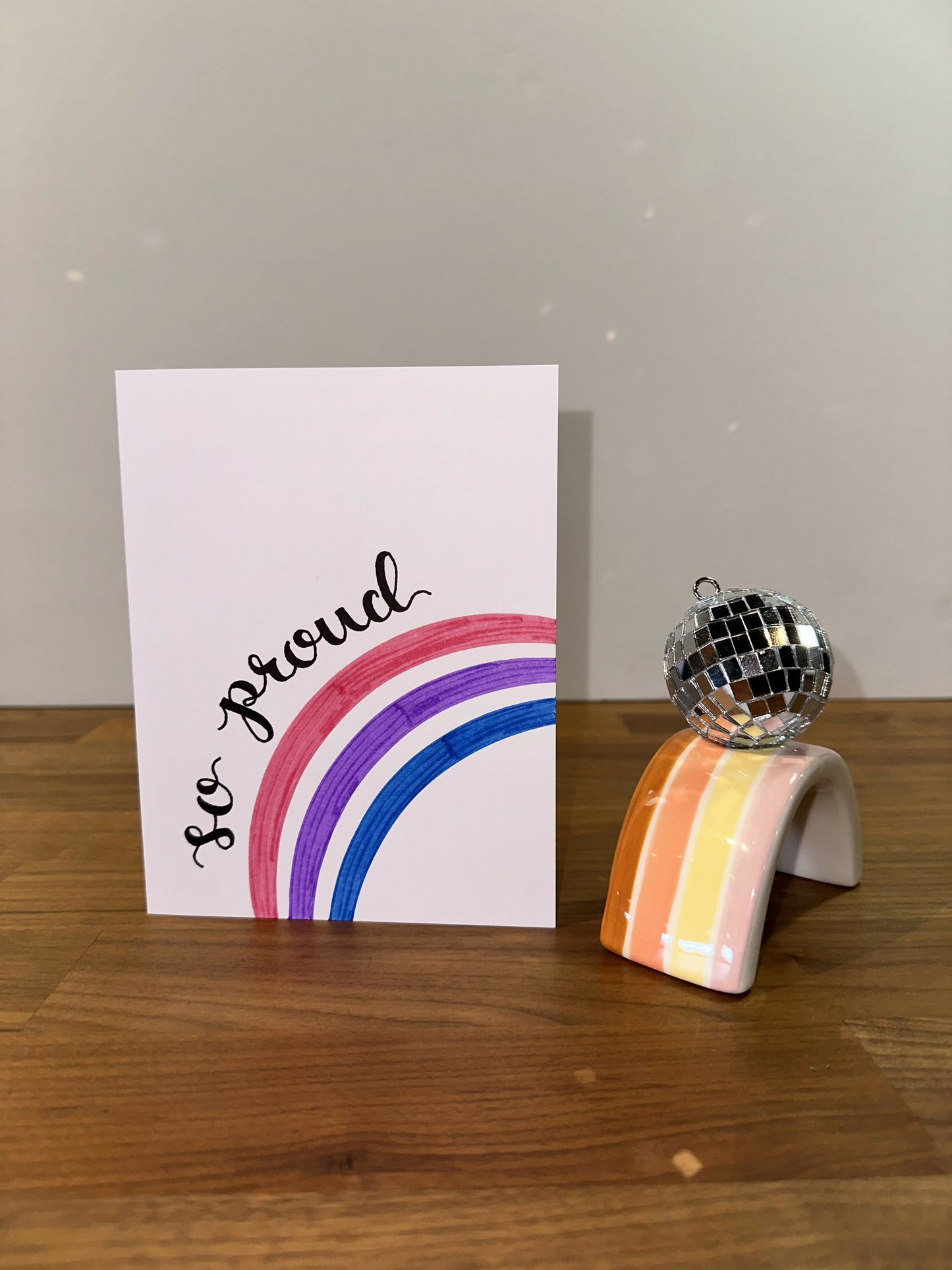 So Proud LGBTQ+ Rainbow Greeting Card