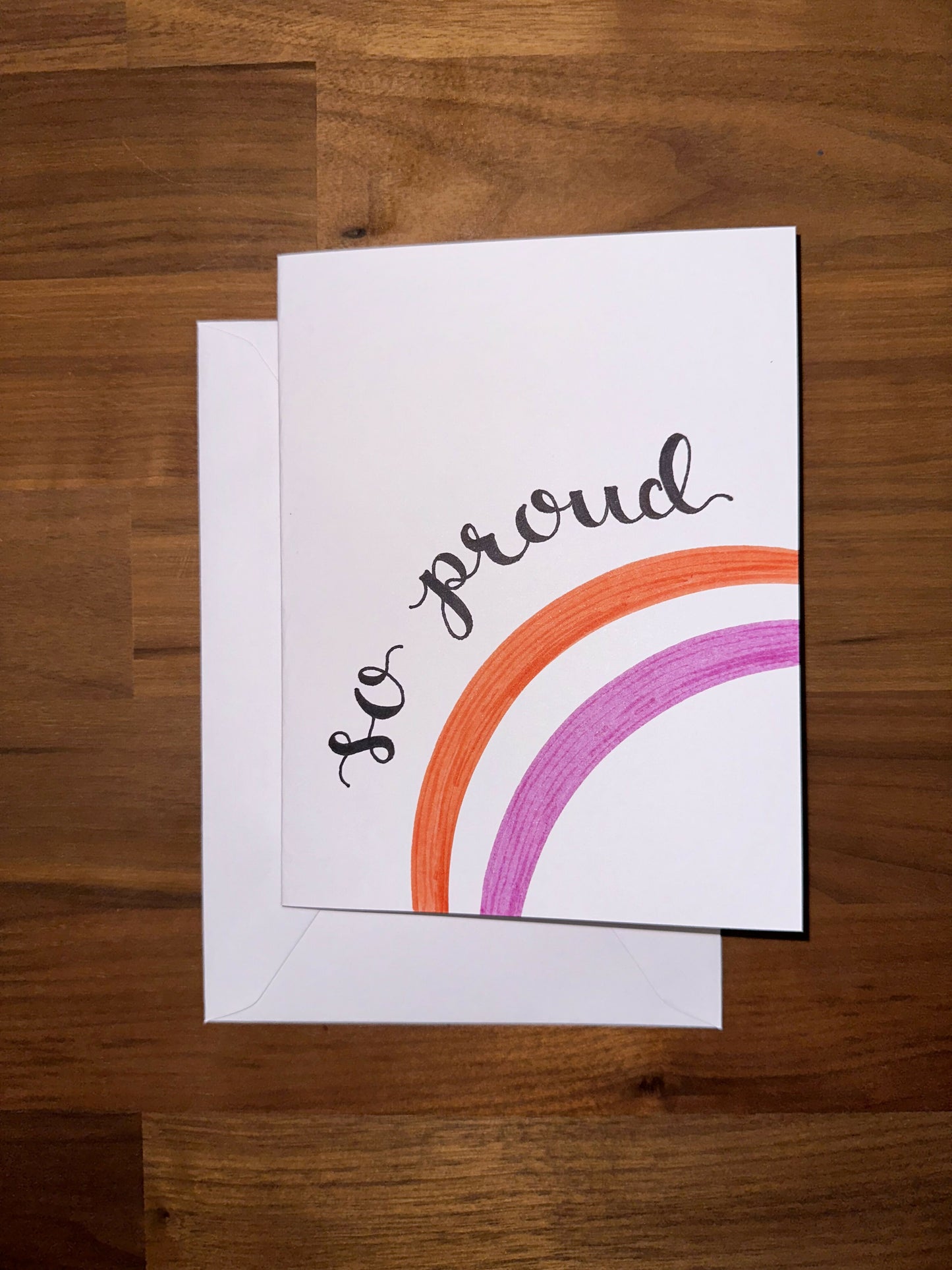 So Proud LGBTQ+ Rainbow Greeting Card