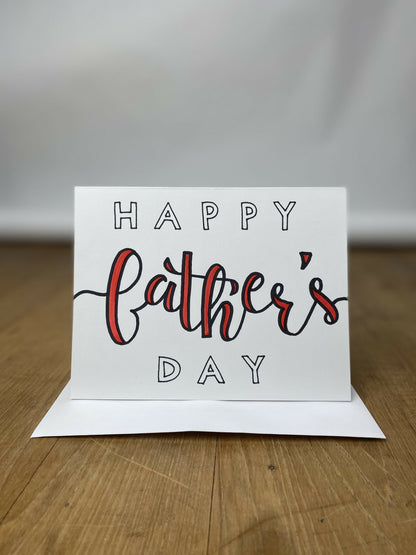 Father's Day Greeting Card - Swirly