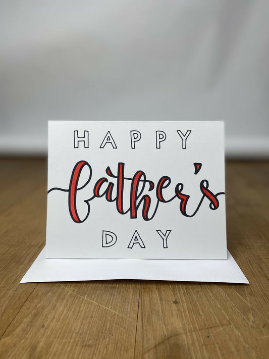 Father's Day Greeting Card - Swirly