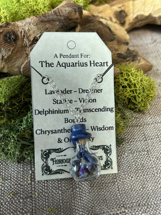 The Aquarius Heart pendant