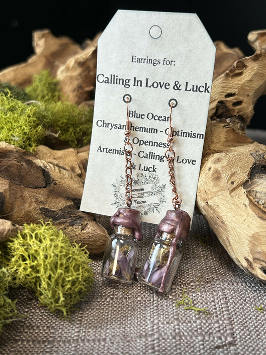 Calling in Love & Luck earrings