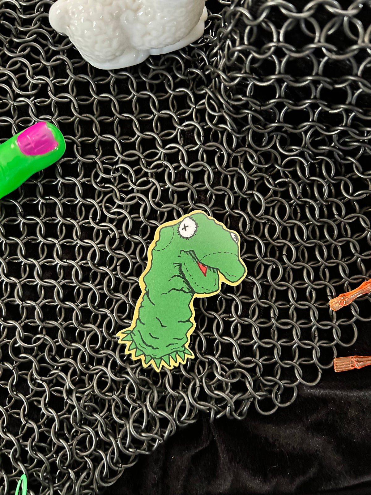 Frog Sock Puppet 3" Sticker