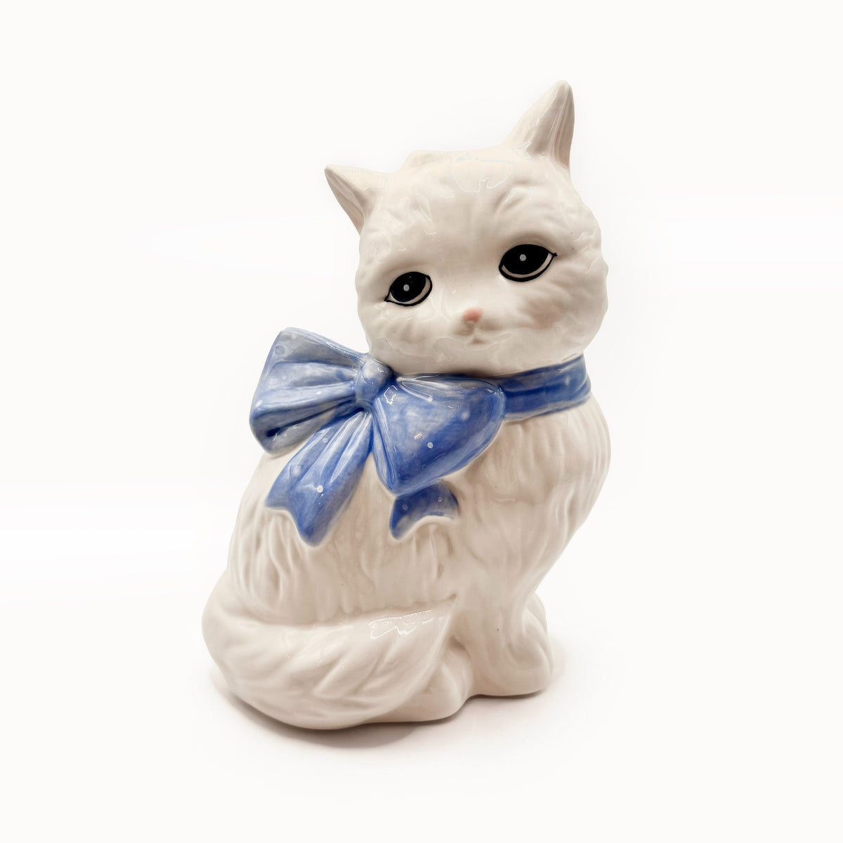 Cat Vase with Bow