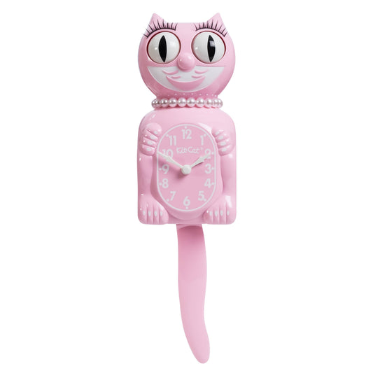Bubblegum Pink Lady Kit-Cat Klock
