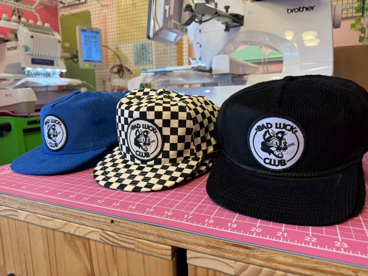 Bad Luck Club Hat - Blue Corduroy
