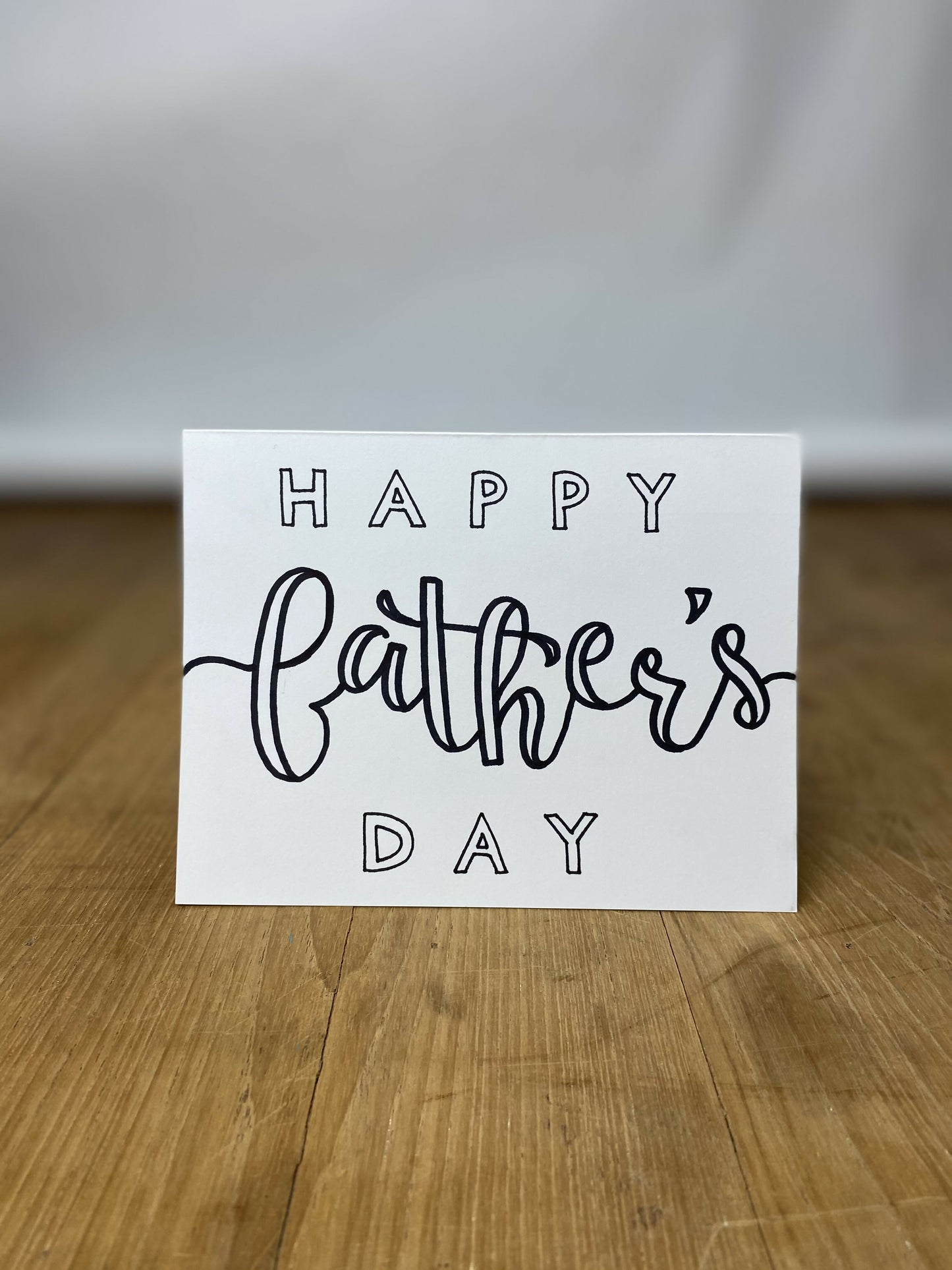 Father's Day Greeting Card - Swirly