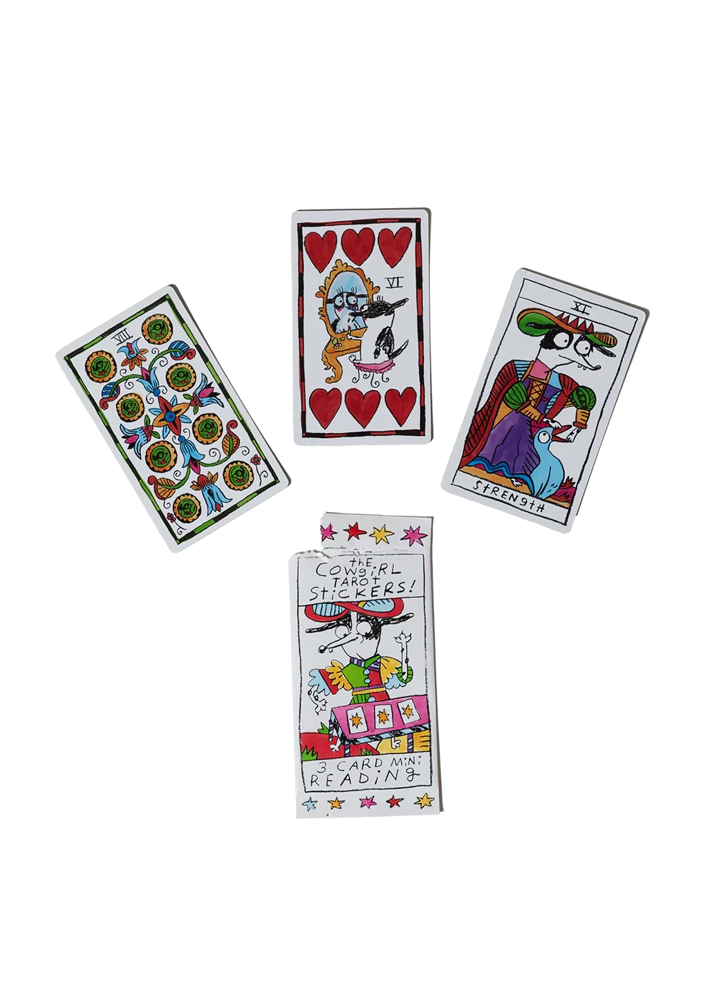 Cowgirl Tarot Sticker Pack