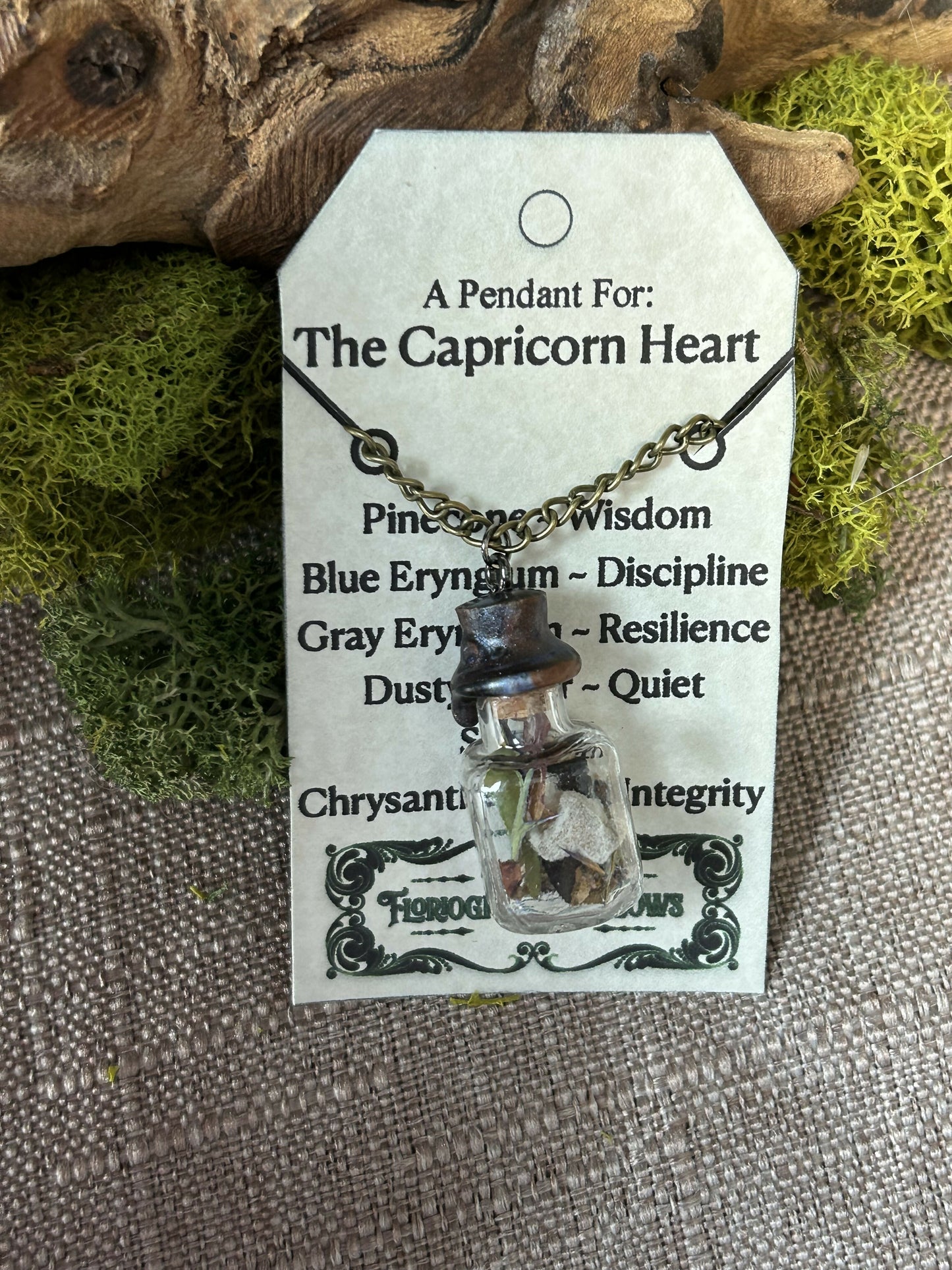 The Capricorn Heart pendant
